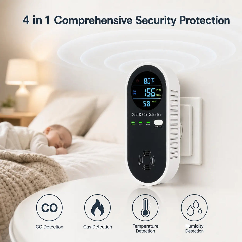 4-in-1 Home Safety Gas Monitor