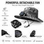 Solar & Rechargeable Fan Hat