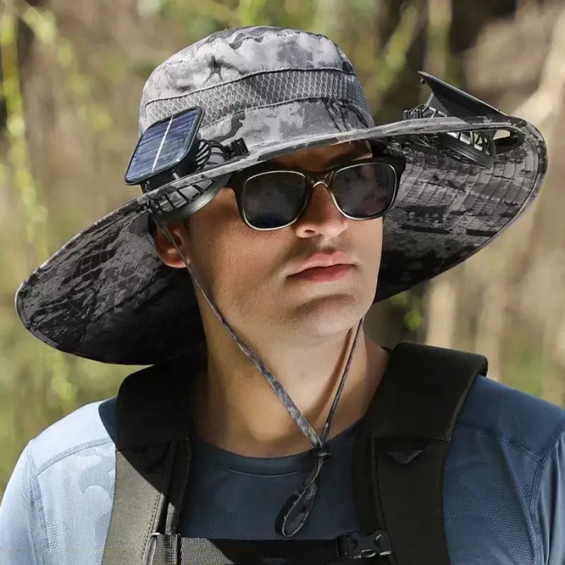 Solar & Rechargeable Fan Hat