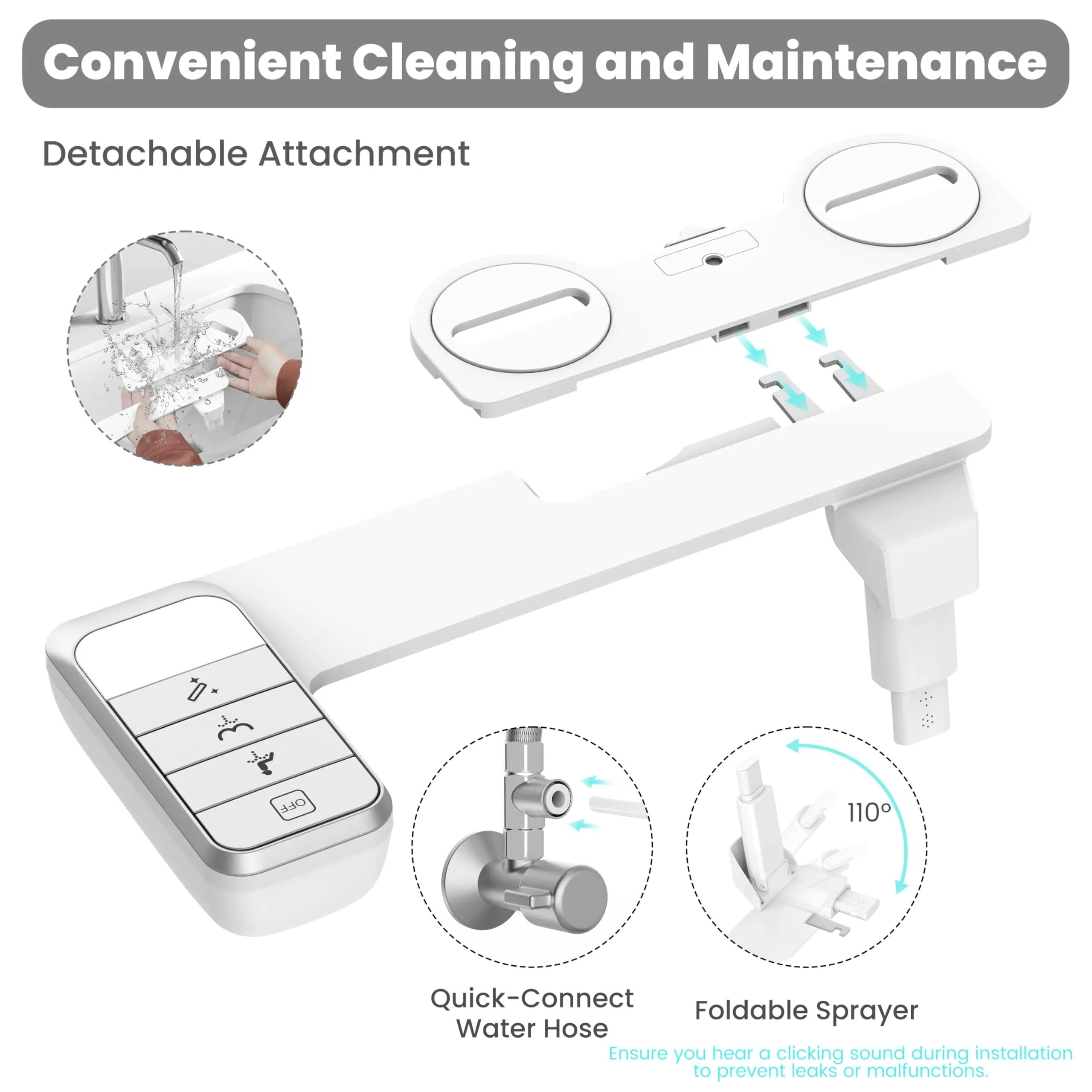 Ultra Slim Toilet Bidet